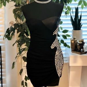 Bebe beautiful studded dress
